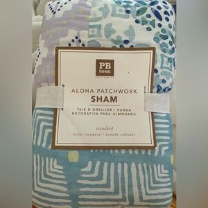 Pottery Barn Teen Aloha Patchwork Quilted Pillow Sham ~ Standard